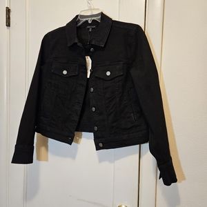 NWT Universal Standard black Kelsey denim jacket